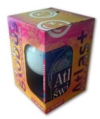 Pakiet: Globus + Atlas geograficzny świata. Autor:   Praca zbiorowa. SmakLiter.pl Okładka książki Pakiet: Globus + Atlas geograficzny świata