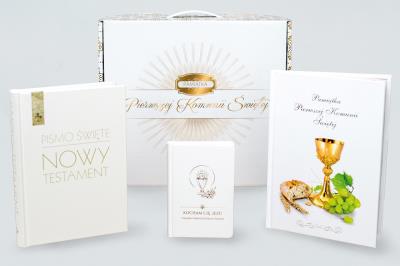 Okładka książki PAKIET KOMUNIJNY Z MODLITEWNIKIEM