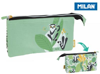 Opakowanie Piórnik 5 komorowy Hyde&Seek Zielony lemur MILAN