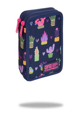 Opakowanie Piórnik coolpack podwójny z wyposażeneim jumper 2 cactus