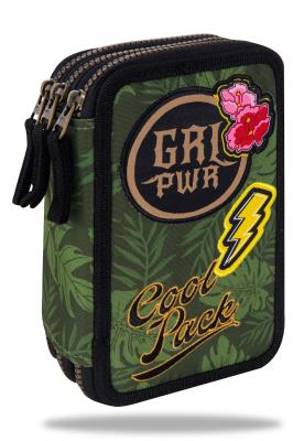 Opakowanie Piórnik coolpack potrójny z wyposażeneim jumper 3 green