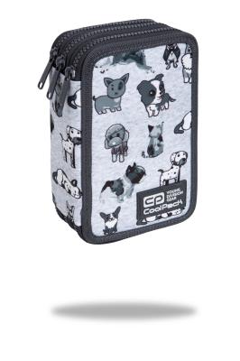 Opakowanie Piórnik coolpack potrójny z wyposażeniem jumper 3 french bulldogs