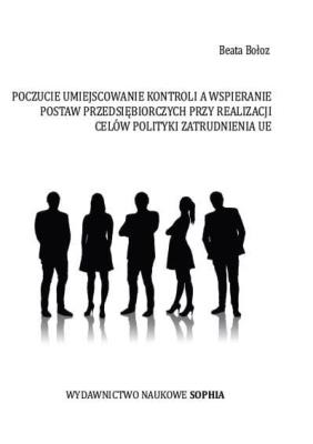 Poczucie umiejscowienia kontroli a wspieranie.... Autor: Beata Bołoz. SmakLiter.pl Okładka książki Poczucie umiejscowienia kontroli a wspieranie...