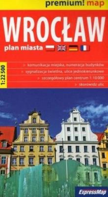 Okładka książki Premium! map Wrocław 1:22 500 plan miasta w.2020