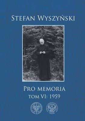 Okładka książki PRO MEMORIA TOM 6 1959