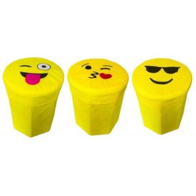 Opakowanie Pufa Emoji okrągła z możliwością przechowywania