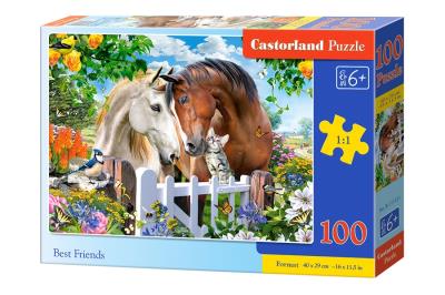 Puzzle 100 Best Friends CASTOR. Wydawca: Castorland. SmakLiter.pl Opakowanie Puzzle 100 Best Friends CASTOR