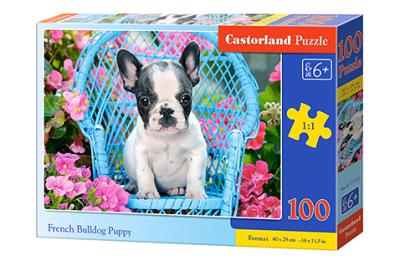 Opakowanie Puzzle 100 French Bulldog Puppy CASTOR