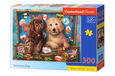 Opakowanie Puzzle 300 Stowaway Pups CASTOR