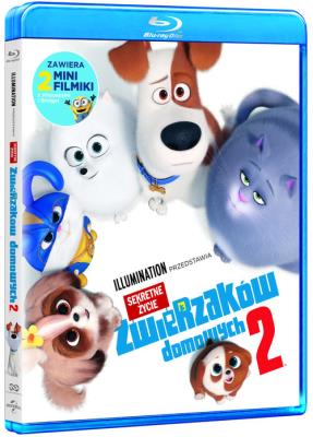 Sekretne życie zwierzaków domowych 2 Blu Ray. Wydawca: Universal Music. SmakLiter.pl Opakowanie Sekretne życie zwierzaków domowych 2 Blu Ray