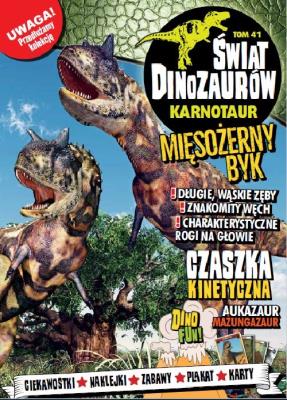 Świat Dinozaurów 41 Karnotaur. Wydawca: Edipresse Polska. SmakLiter.pl Opakowanie Świat Dinozaurów 41 Karnotaur