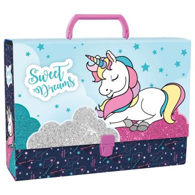 Teczka z rączką gruba 02 Jednorożec DERFORM. Wydawca: Derform. SmakLiter.pl Opakowanie Teczka z rączką gruba 02 Jednorożec DERFORM