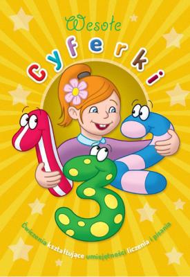 Okładka książki Wesołe cyferki.Ćwiczenia kszt. um. licz. i pisania