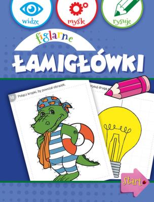 Okładka książki Widzę, myślę, rysuję. Figlarne łamigłówki