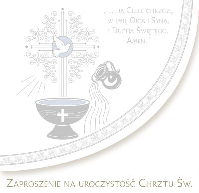 Opakowanie ZAPROSZENIE CHRZEST ZKW CHR 40767 POL MAK