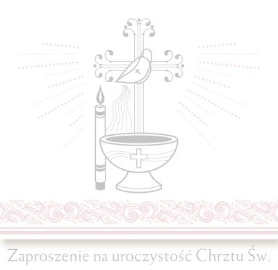 Opakowanie ZAPROSZENIE CHRZEST ZKW CHR 40769 POL MAK