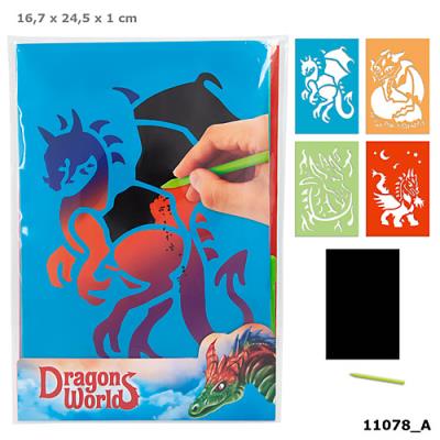 Opakowanie Zestaw do wydrapywania Smoki 11078A