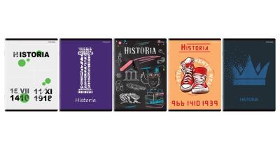 Opakowanie Zeszyt A5/60K kratka Historia (10szt)