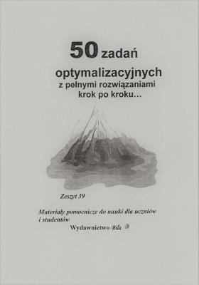 Okładka książki 50 zadań optymalizacyjnych z pełnymi rozwiązaniami