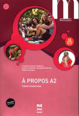 A propos A2 Ćwiczenia + CD. Wydawca: Presses universitaires de Grenoble. SmakLiter.pl Opakowanie A propos A2 Ćwiczenia + CD