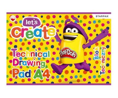 Opakowanie Blok techniczny A4/10K biały Playdoh (20szt)