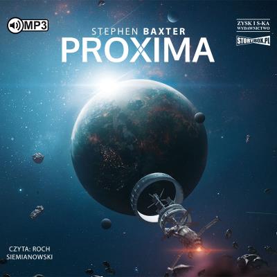 CD MP3 Proxima. Autor: Stephen Baxter. SmakLiter.pl Okładka książki CD MP3 Proxima