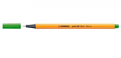Opakowanie Cienkopis Point neon. ziel. (10szt) 88/033 STABILO