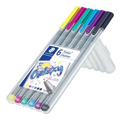Opakowanie Cienkopis Staedtler triplus GALAXY 6 kolorów w etui