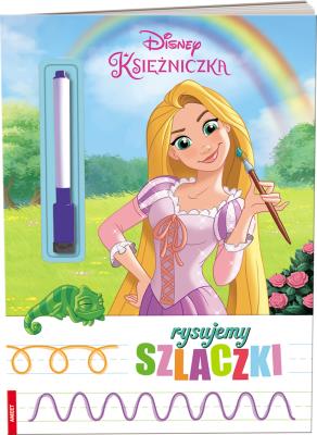 Okładka książki Disney Księżniczka Rysujemy szlaczki
