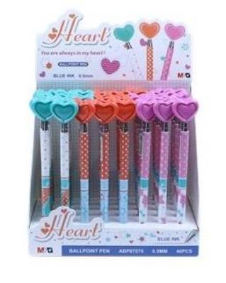 Opakowanie Długopis automatyczny Serce2 niebieski (40szt) M&G