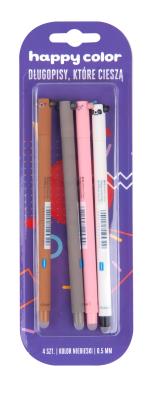 Opakowanie Długopis usuwalny Uszaki niebieski 4 sztHAPPY COLO