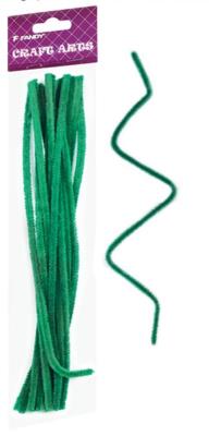 Opakowanie Druciki kreatywne zielone 15szt FANDY