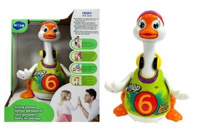 Edukacyjna gęś śpiewa tańczy rapuje zielona. Wydawca: Lean Toys. SmakLiter.pl Opakowanie Edukacyjna gęś śpiewa tańczy rapuje zielona