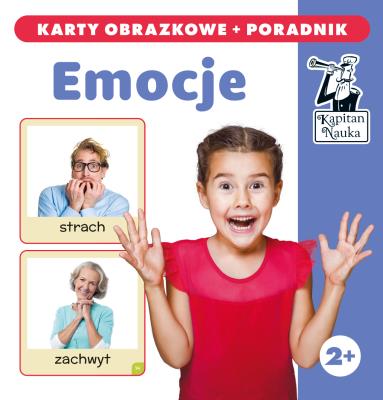 Emocje. Karty obrazkowe i poradnik. Kapitan Nauka wyd. 2. Autor: Opracowanie zbiorowe. SmakLiter.pl Okładka książki Emocje. Karty obrazkowe i poradnik. Kapitan Nauka wyd. 2
