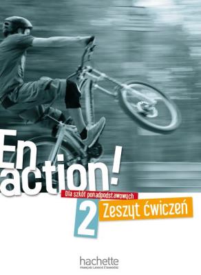 En Action 2 zeszyt ćwiczeń. Autor: Céline Himber, Fabienne Gallon. SmakLiter.pl Okładka książki En Action 2 zeszyt ćwiczeń