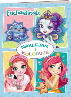 Okładka książki Enchantimals Naklejam i koloruję