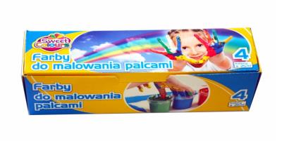 Zdjęcie produktu Farby do malowania palacami 4 kolory 25ml