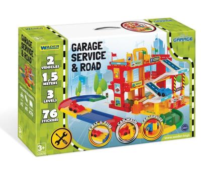 Garaż Serwis z drogą. Wydawca: Wader. SmakLiter.pl Opakowanie Garaż Serwis z drogą