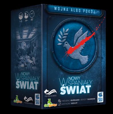 Gra nowy wspaniały świat. Wojna albo pokój. Autor: Frederic Guerard, Benoit Bannier. SmakLiter.pl Okładka książki Gra nowy wspaniały świat. Wojna albo pokój