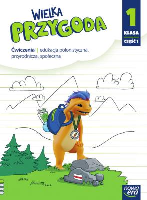 J. Polski SP 1 Wielka Przygoda ćw. cz.1 NE. Autor: Elżbieta Kacprzak, Anna Ładzińska. SmakLiter.pl Okładka książki J. Polski SP 1 Wielka Przygoda ćw. cz.1 NE