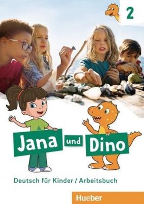 Jana und Dino 2 AB HUEBER. Autor: Manuela Georgiakaki, Michael Priesteroth. SmakLiter.pl Okładka książki Jana und Dino 2 AB HUEBER