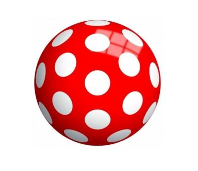 Opakowanie John Piłka perłowa Kropki 23 cm