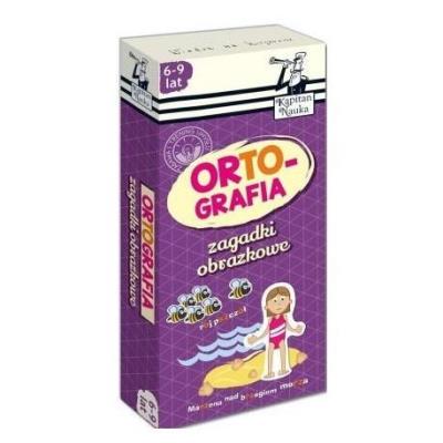 Okładka książki Kapitan Nauka. Zagadki... Ortografia 6-9 lat wyd.2