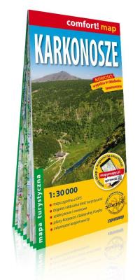 Okładka książki Karkonosze laminowana mapa turystyczna 1:30 000