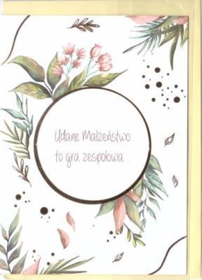 Opakowanie Karnet B6 Ślub cytat - Dzika róża