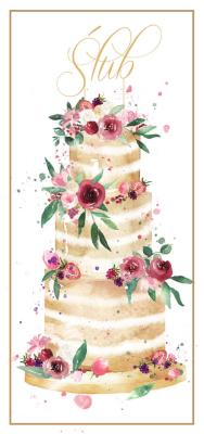Opakowanie Karnet B6 Ślub - Tort DL