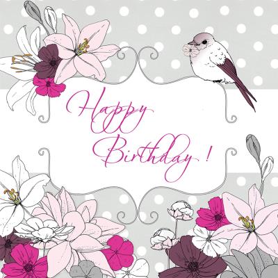 Opakowanie Karnet Swarovski kwadrat CL1501 Urodziny kwiaty