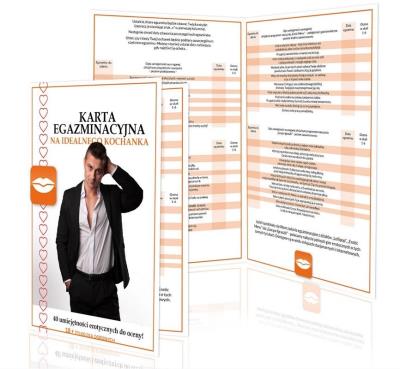 Opakowanie Karta egzaminacyjna na idealnego kochanka