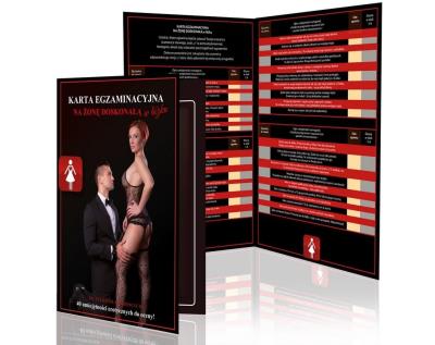 Opakowanie Karta egzaminacyjna na żonę idealną w łóżku