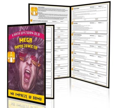 Opakowanie Karta wyzwań dla mojego imprezowicza w domu